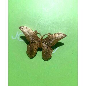 Vintage brooch or pin Butterfly Golden